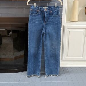 Madewell Classic Blue Wide Leg Jeans